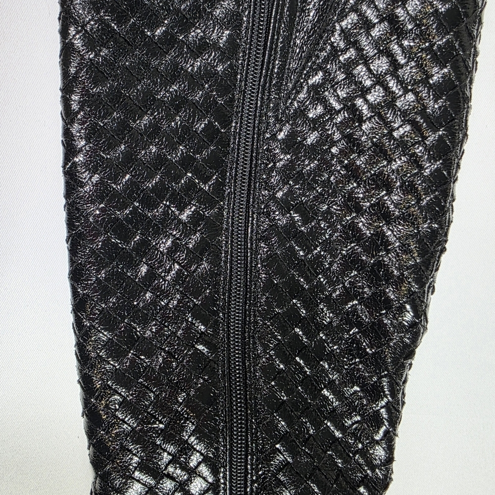 INC International Concepts Savonia Knee High Boots Black Stiletto 7.5M $198 - Picture 4 of 7